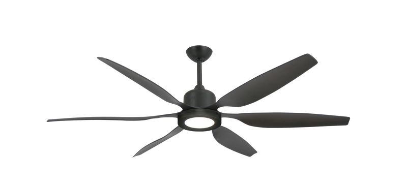 Titan II 66" Ceiling Fan Modern Collection Indoor / Outdoor 6 speed w/Remote - High Efficiency DC-Motor