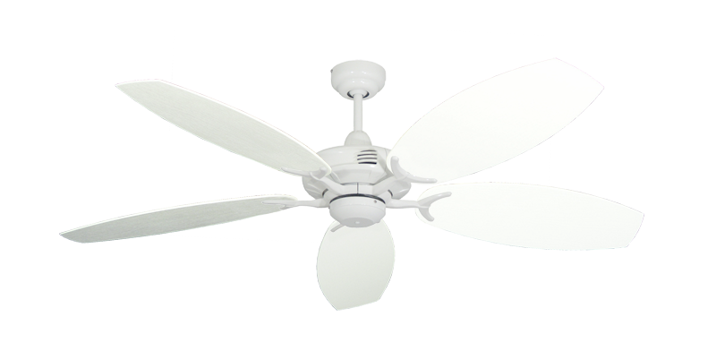 Coastal Air 52" Ceiling Fan Traditional Collection - Wet Rated Remote Adaptable - High Efficiency DC Motor