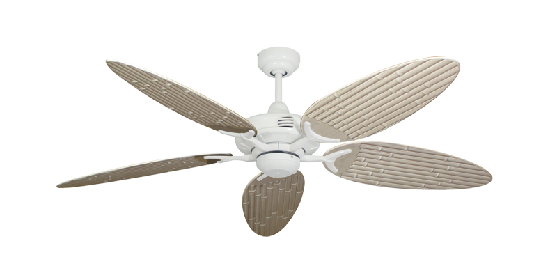 Coastal Air 52" Ceiling Fan Traditional Collection - Wet Rated Remote Adaptable - High Efficiency DC Motor