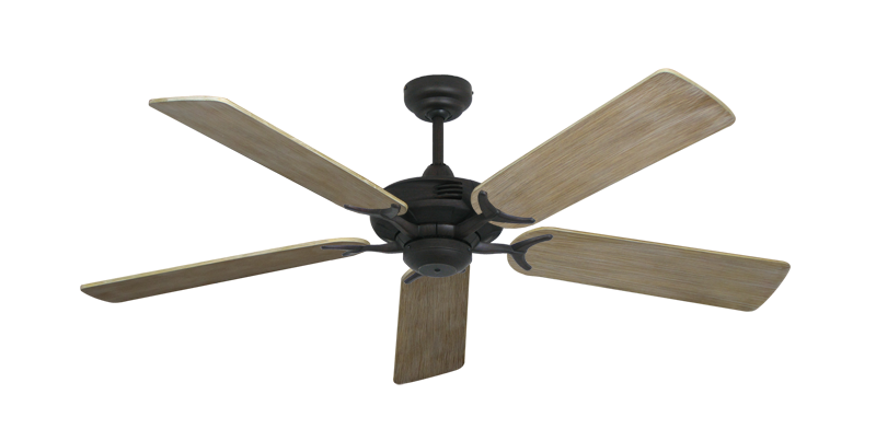 Coastal Air 52" Ceiling Fan Traditional Collection - Wet Rated Remote Adaptable - High Efficiency DC Motor