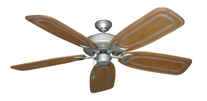 Raindance Nautical Blade Ceiling Fan - Wet Rated Outdoor w/ Stainless Steel Hardware