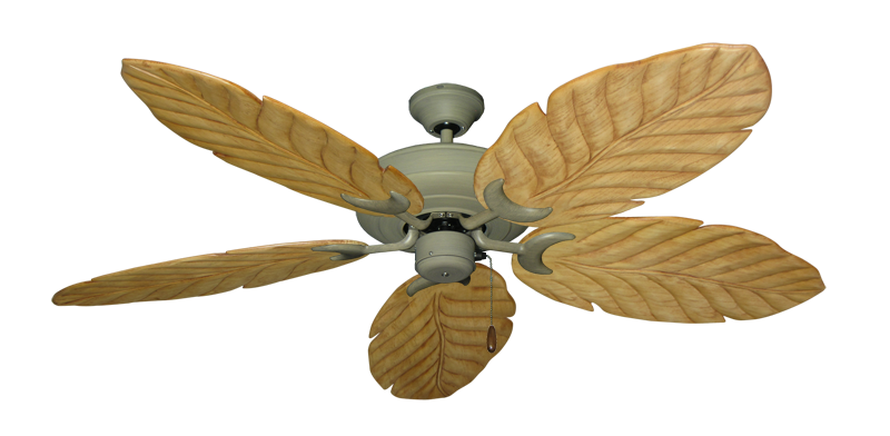 Raindance Nautical Blade Ceiling Fan - Wet Rated Outdoor w/ Stainless Steel Hardware