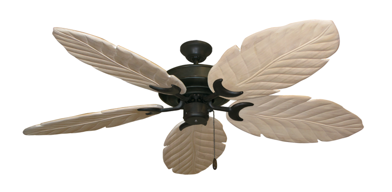 Raindance Nautical Blade Ceiling Fan - Wet Rated Outdoor w/ Stainless Steel Hardware