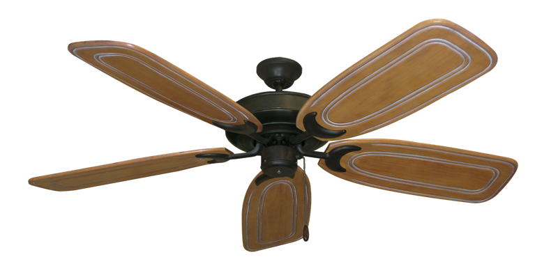 Raindance Nautical Blade Ceiling Fan - Wet Rated Outdoor w/ Stainless Steel Hardware