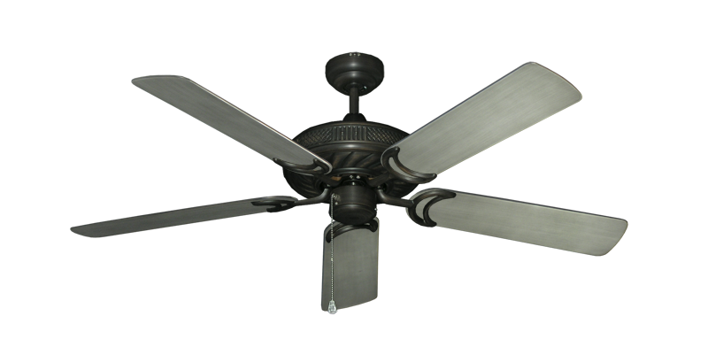 Atlantis Ceiling Fan Intricate Weave Traditional Collection - Wet Rated HD Motor Remote Adaptable