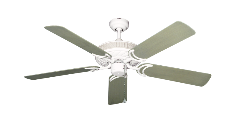 Atlantis Ceiling Fan Intricate Weave Traditional Collection - Wet Rated HD Motor Remote Adaptable