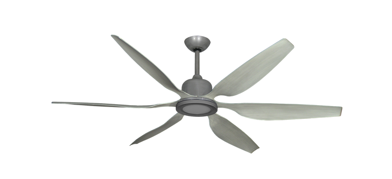 Titan II 66" Ceiling Fan Modern Collection Indoor / Outdoor 6 speed w/Remote - High Efficiency DC-Motor