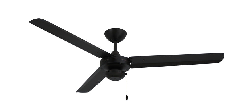 Tornado 56" Stainless Steel Ceiling Fan Modern Collection Indoor / Outdoor w/Remote - High Efficiency Motor