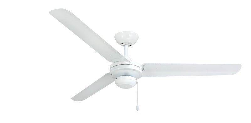 Tornado 56" Stainless Steel Ceiling Fan Modern Collection Indoor / Outdoor w/Remote - High Efficiency Motor